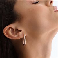 Orecchini Rosato Donna Bianca in Argento Zirconia RZBI24 - RZBI24